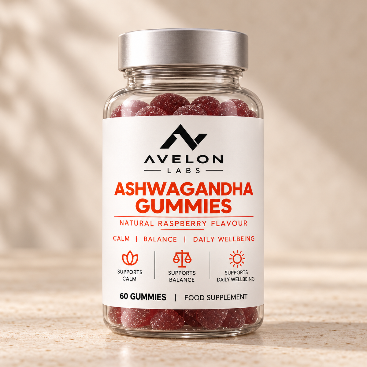 Avelon Labs Ashwagandha Gummies - 60 Gummies