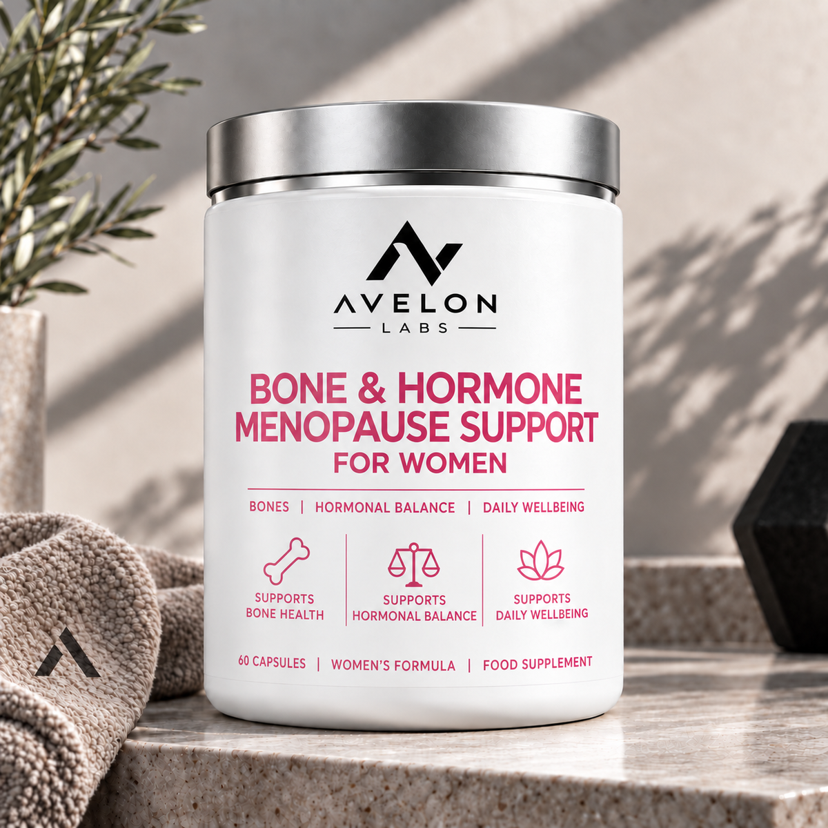 Avelon Labs Women Bone & Hormone Menopause Support 60 Capsules